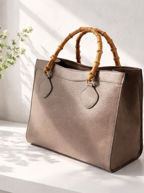 Gucci Diana Bamboo/Leather Handbag.